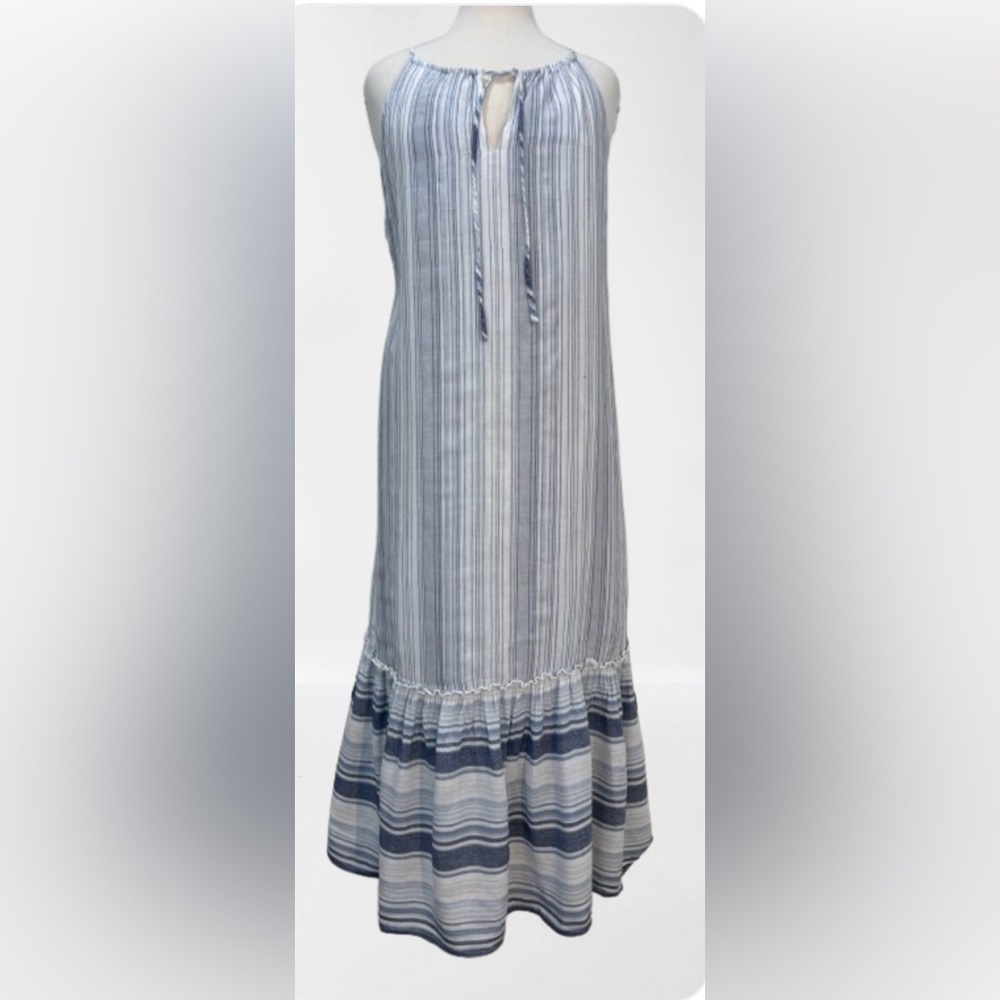 Size Medium Daniel Cremieux Striped Midi Dress